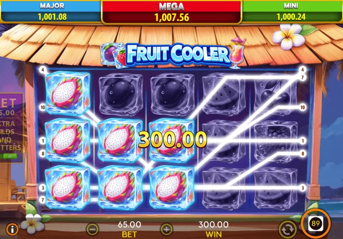 vincita al gioco base di Fruit Cooler